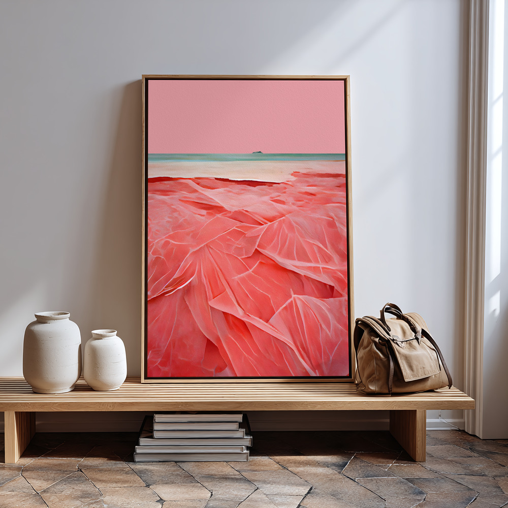 Canvas print - Coral Beach in guest room