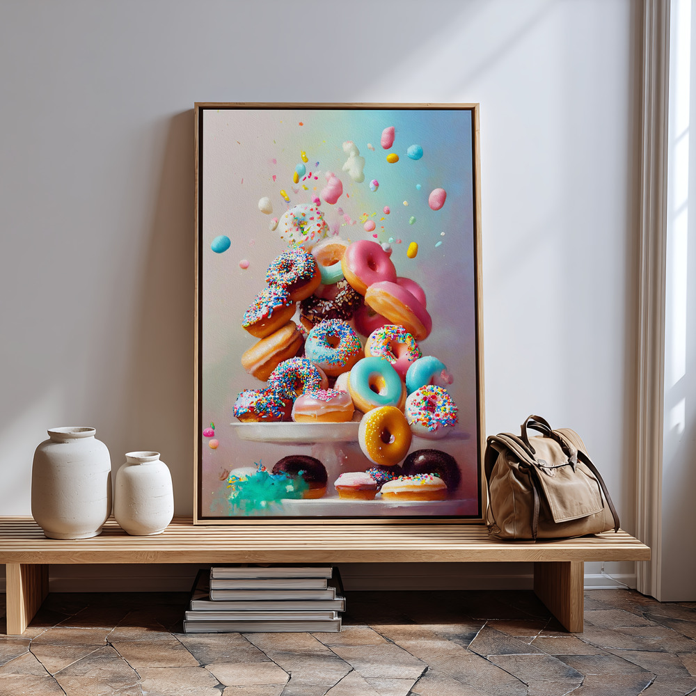 Canvas print - Donuts! in guest room