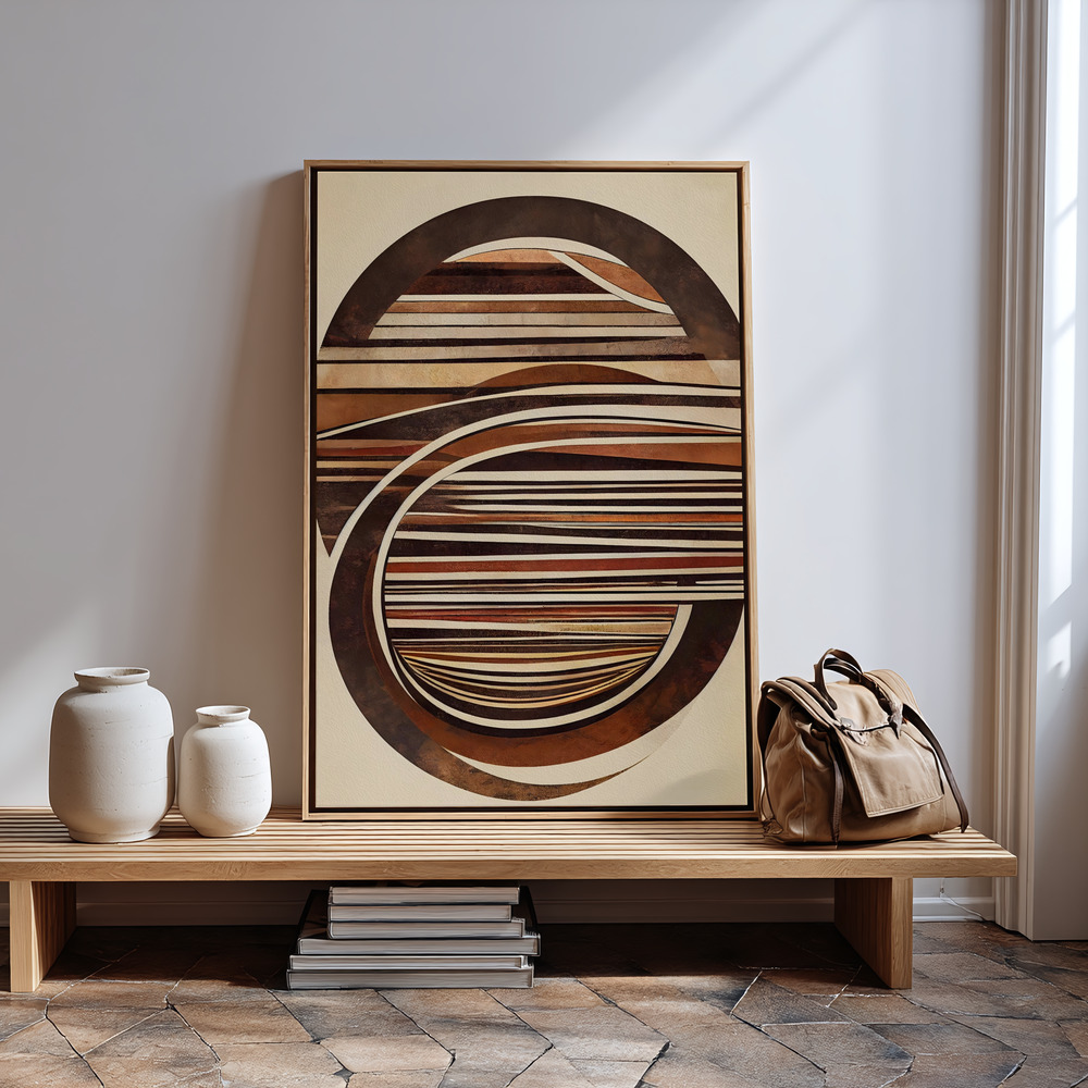 Lærred - Curved Wood in guest room