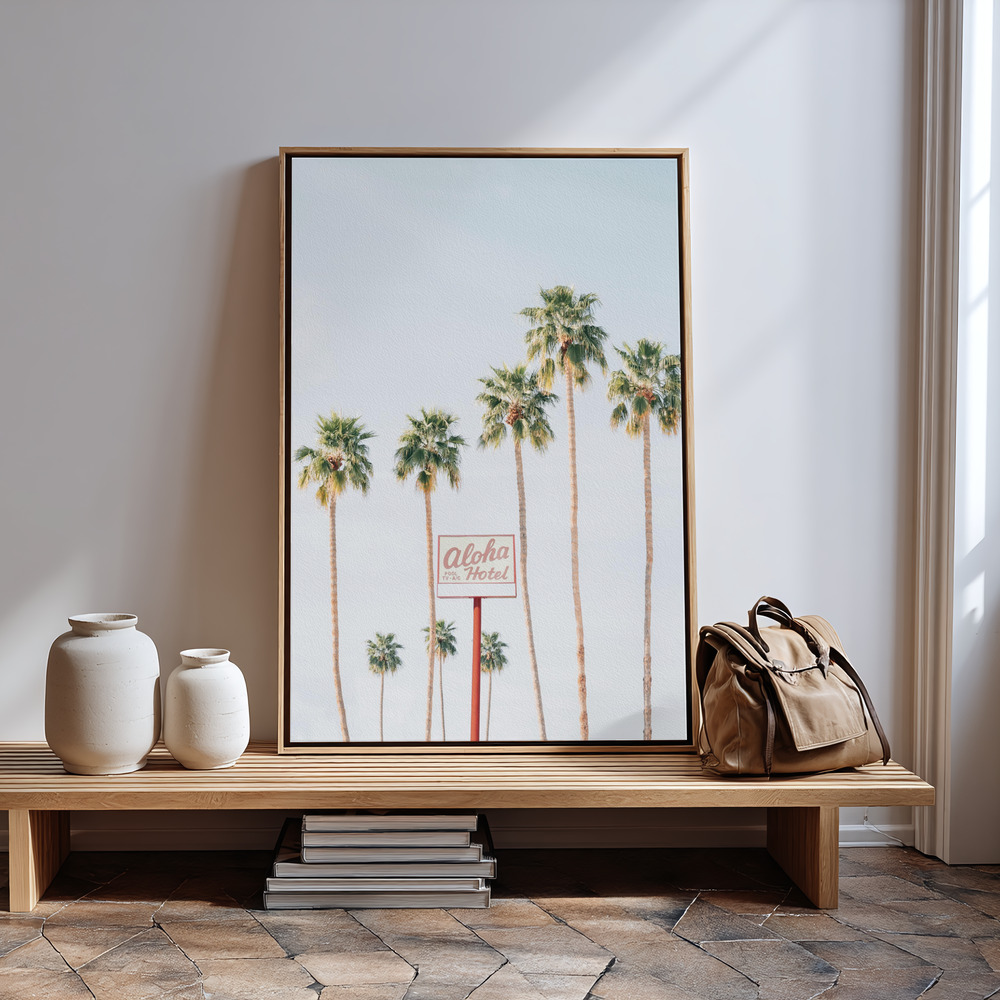 Canvas print - Aloha Hotel in guest room