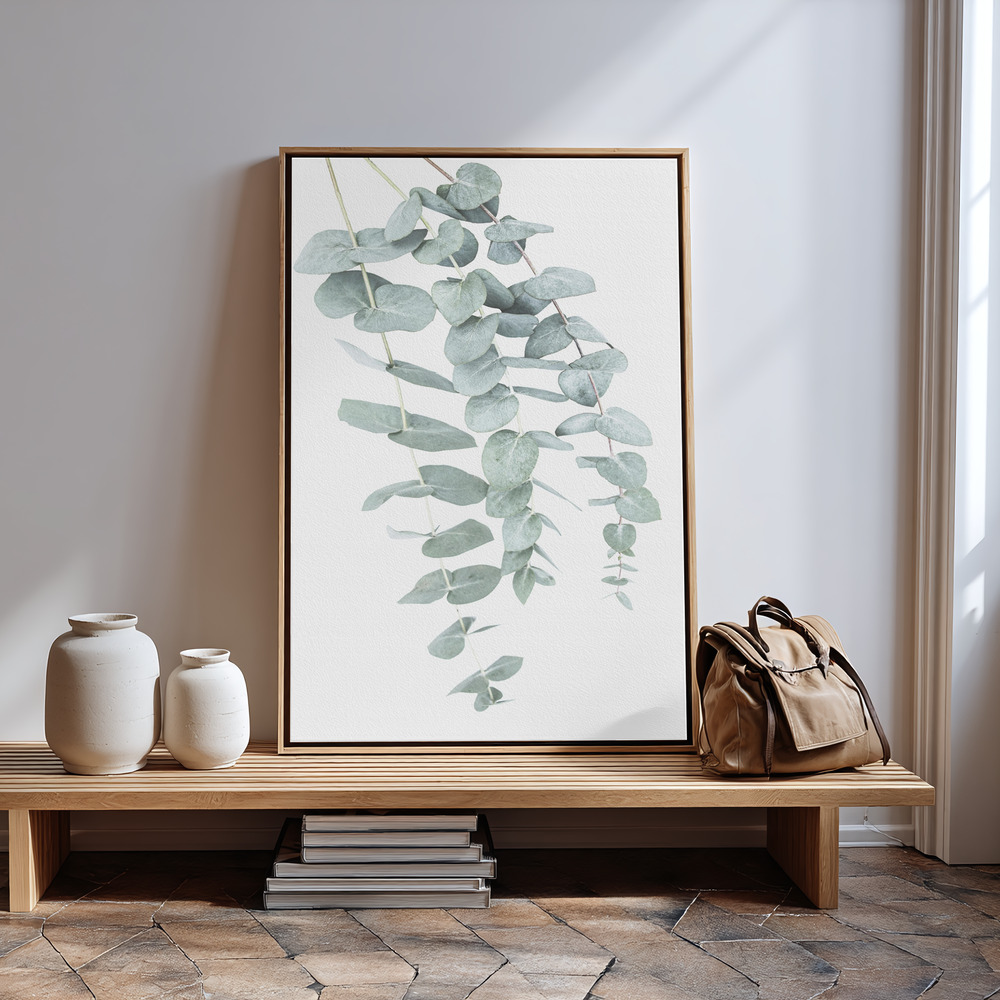 Canvas print - Eucalyptus I in guest room