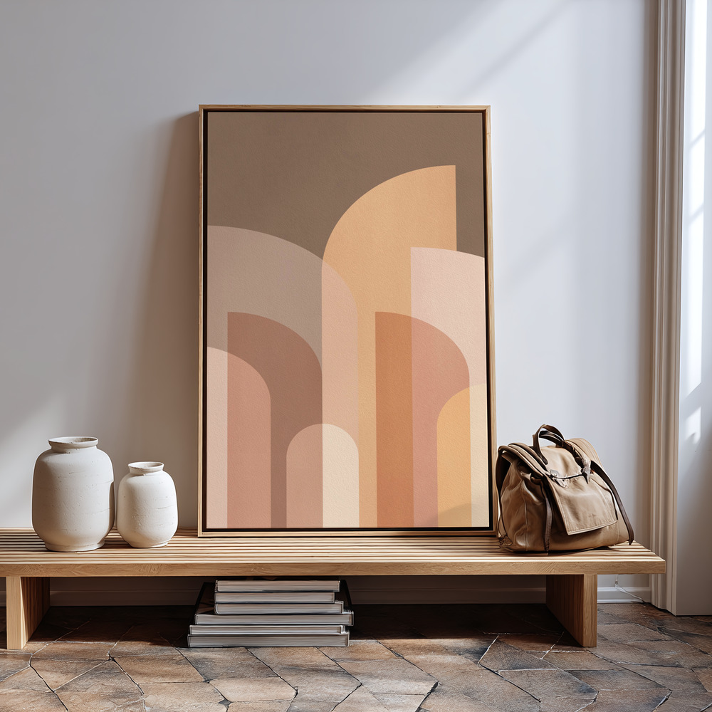 Obraz na płótnie - Retro Geometric II przy wejściu