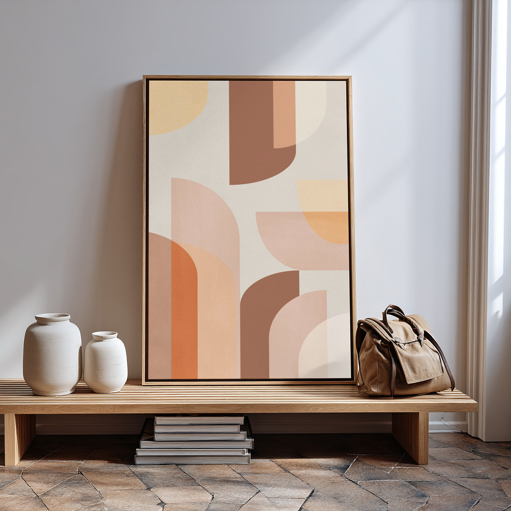 Obraz na płótnie - Retro Geometric przy wejściu