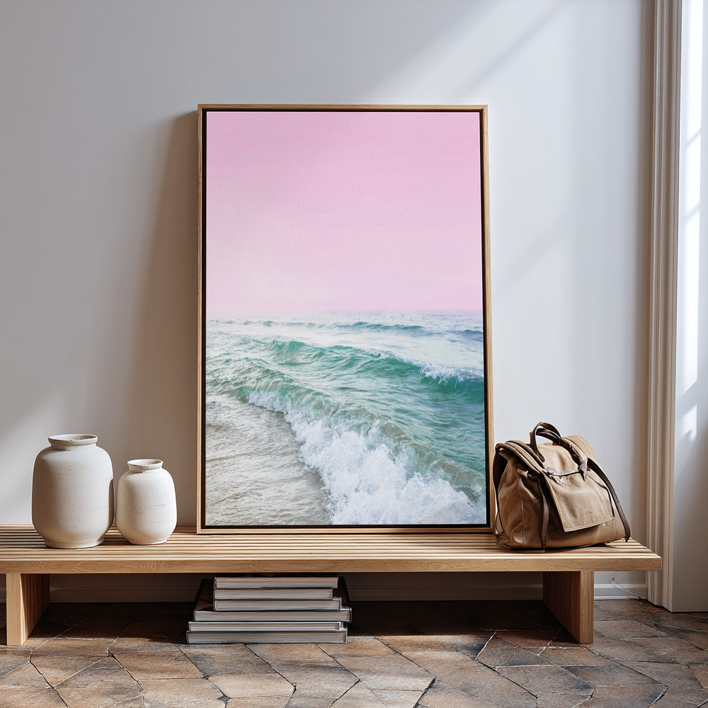 Canvas taulu - Pink Sky Beach sisäänkäynnin luona