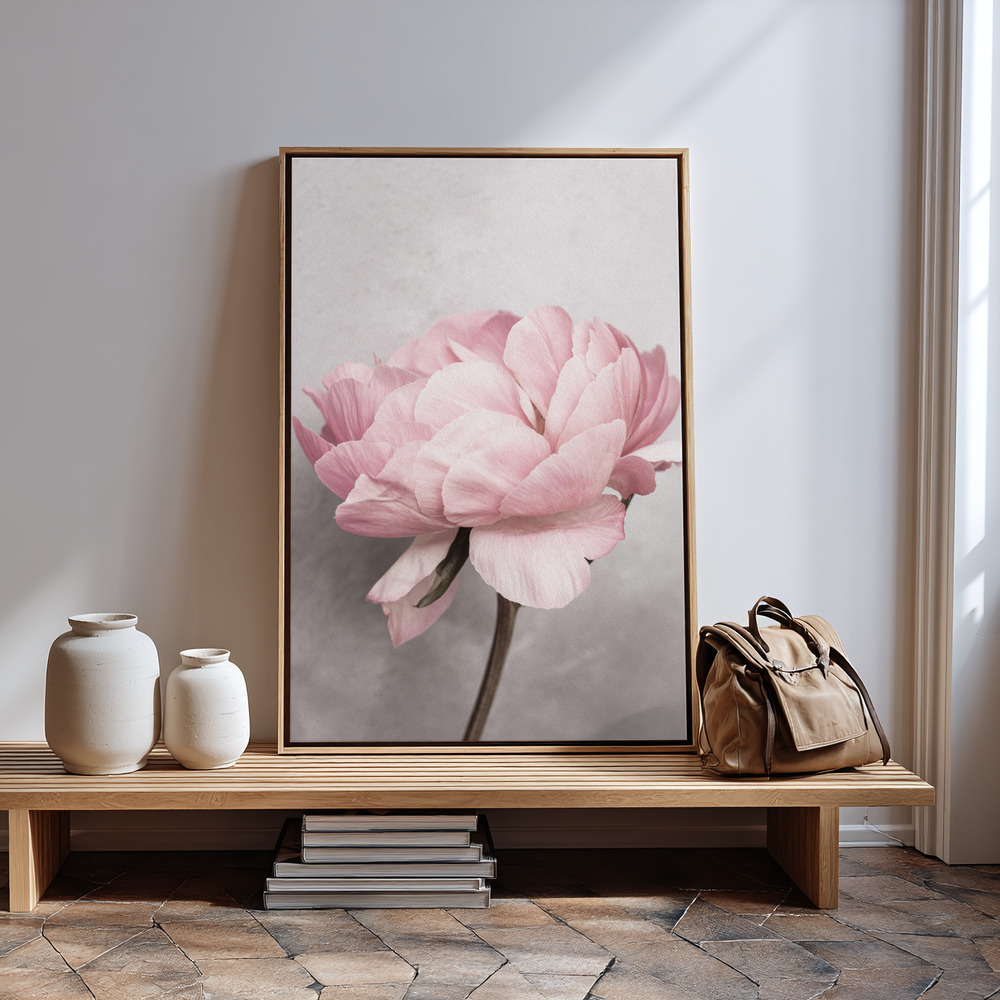 Canvas print - Peony in guest room