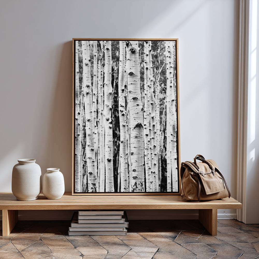 Toile - Birches à l'entrée