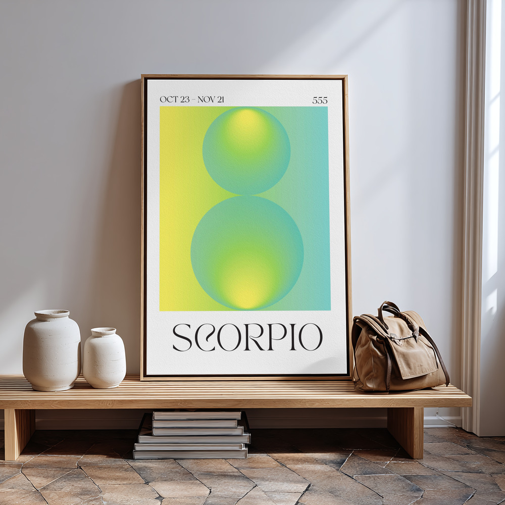 Canvas print - Scorpio in guest room