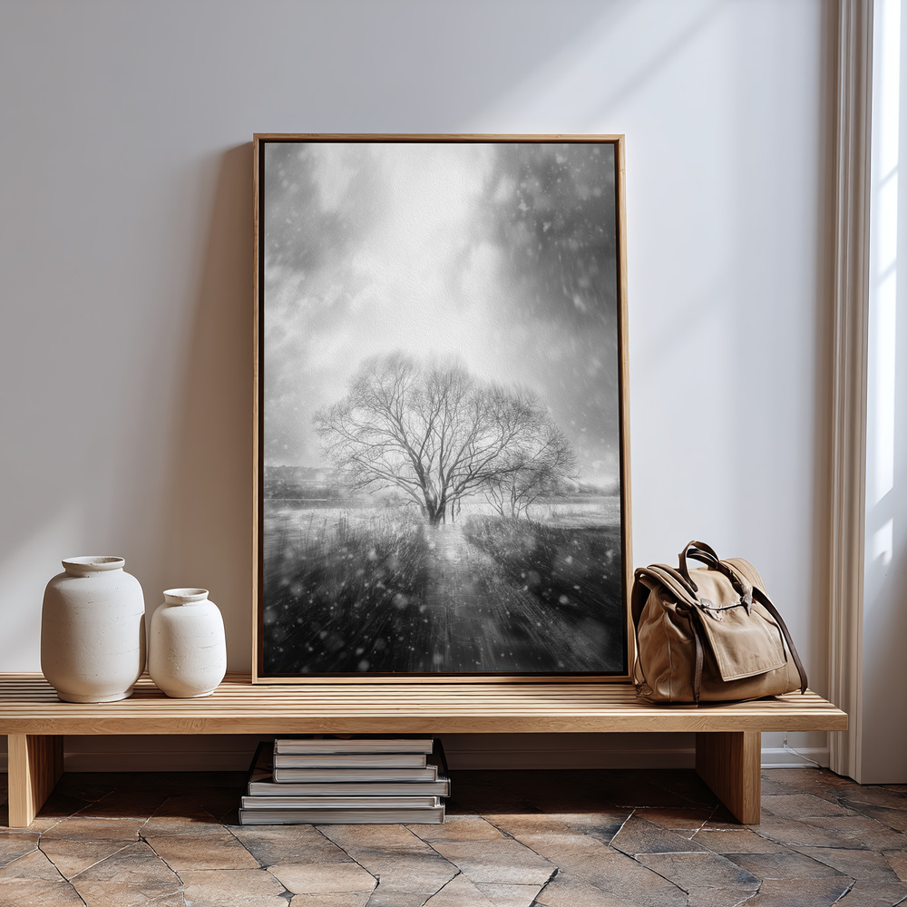 Toile - blizzard à l'entrée