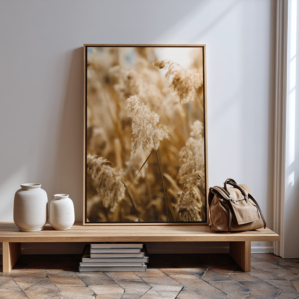 Canvas print - reed flower in guest room