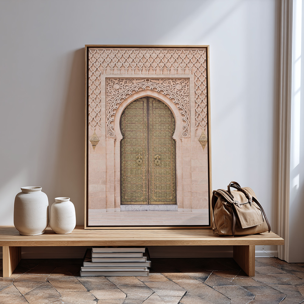 Canvastavla Boho Door - Tavla vid entrén