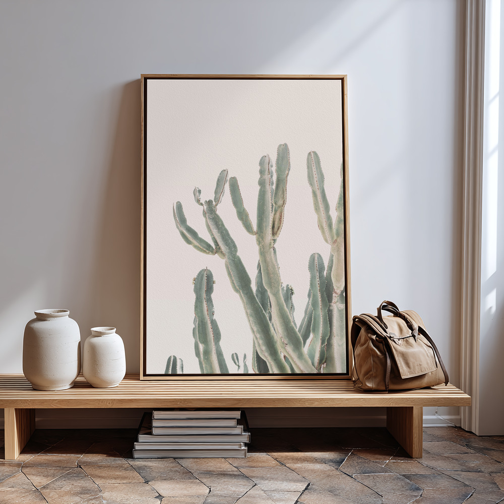 Canvas print - Sunrise Cactus in guest room