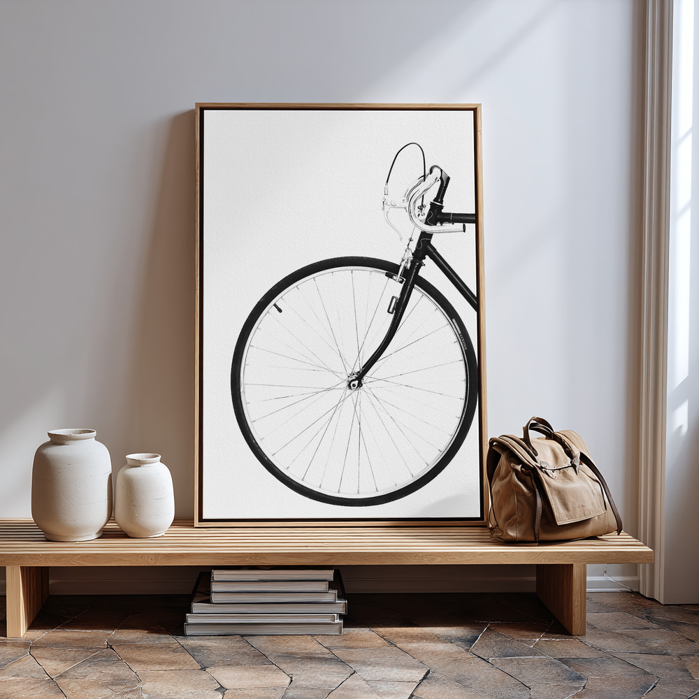Obraz na płótnie - Bicycle przy wejściu