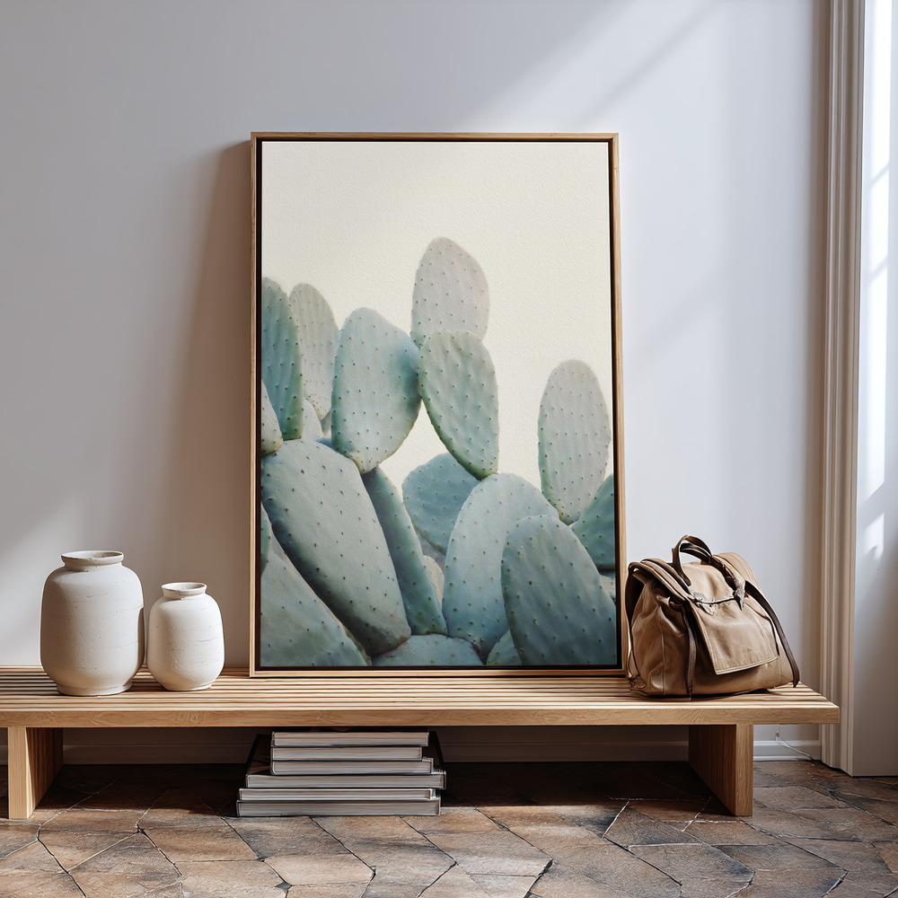 Canvas print - Pastel Cacti in guest room