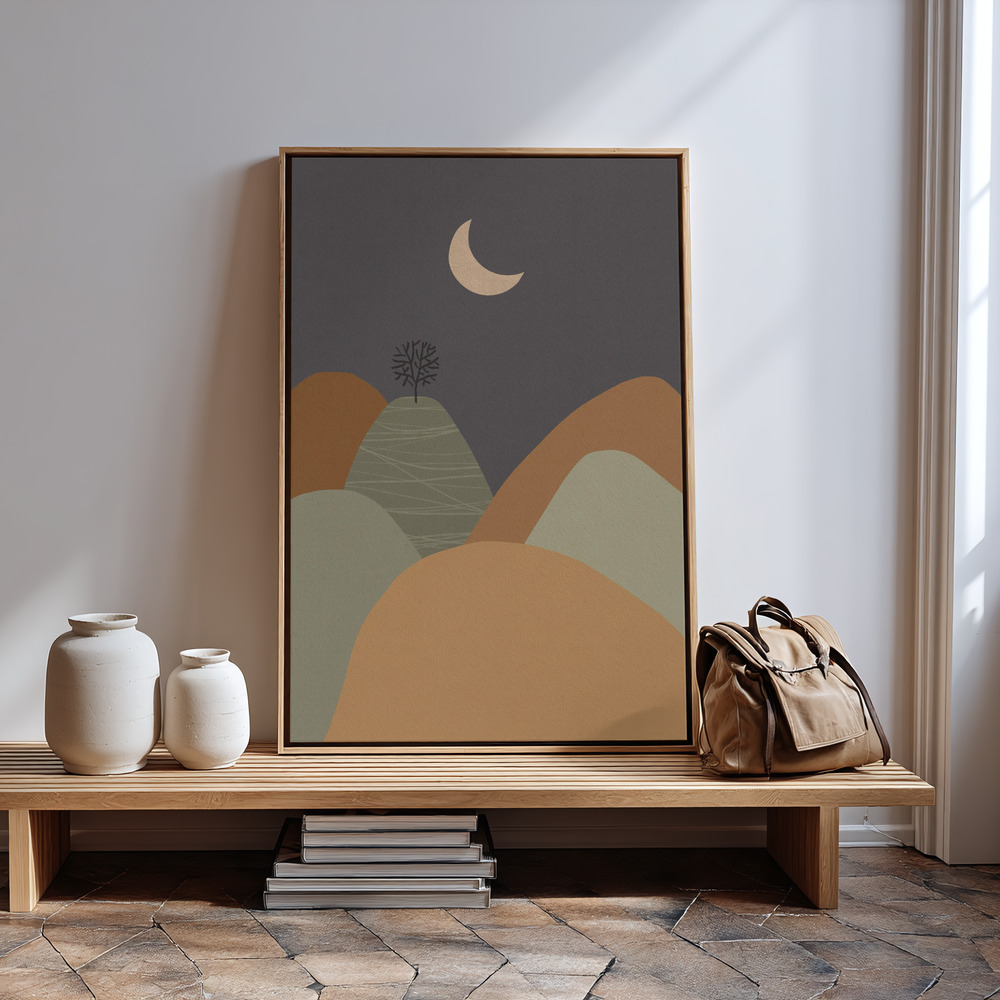 Lienzo - Mountains #3 in guest room