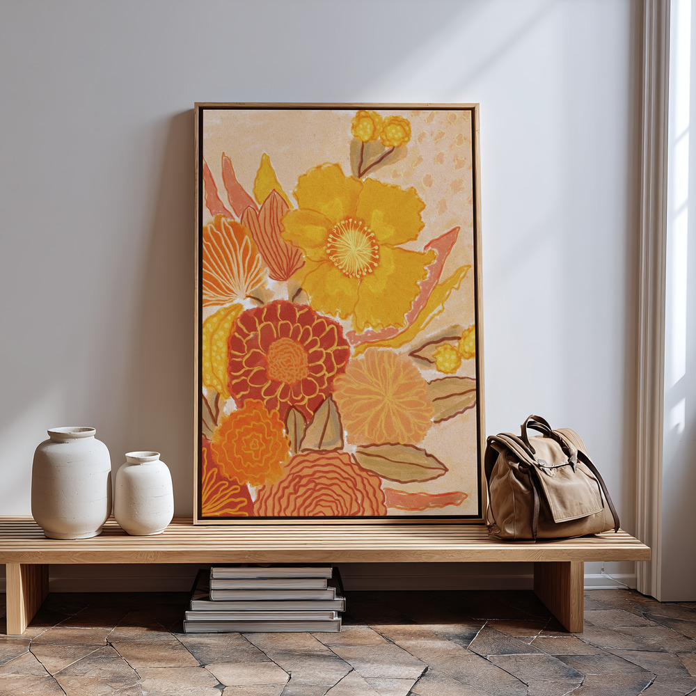 Canvas print - Magic Bouquet in guest room