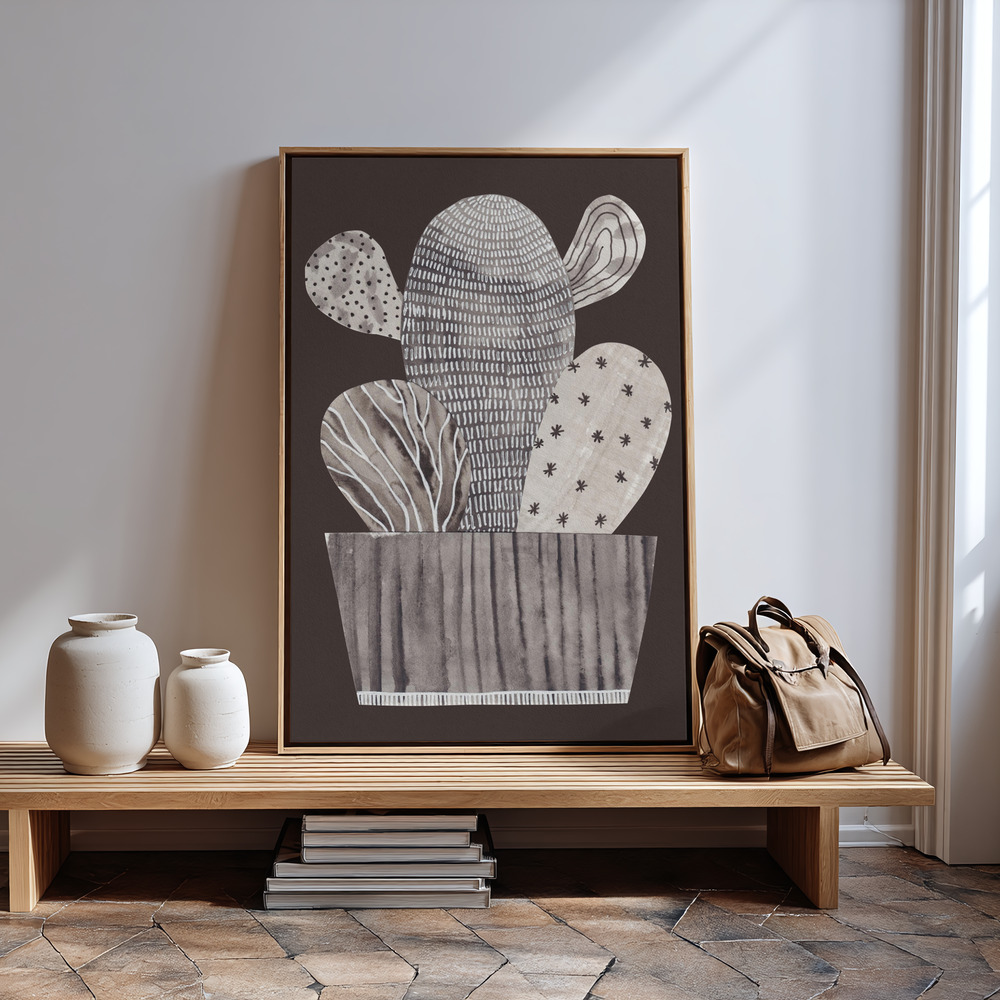 Toile - Little cactus in guest room