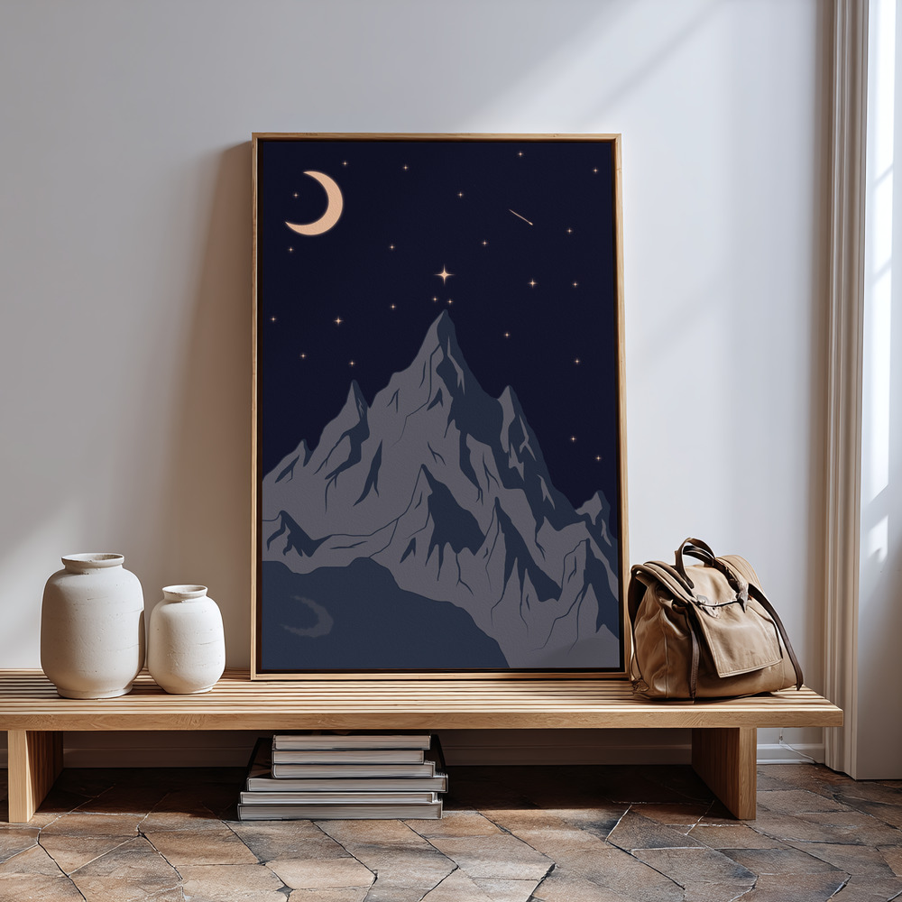 Canvas print - GOOD NIGHT in guest room