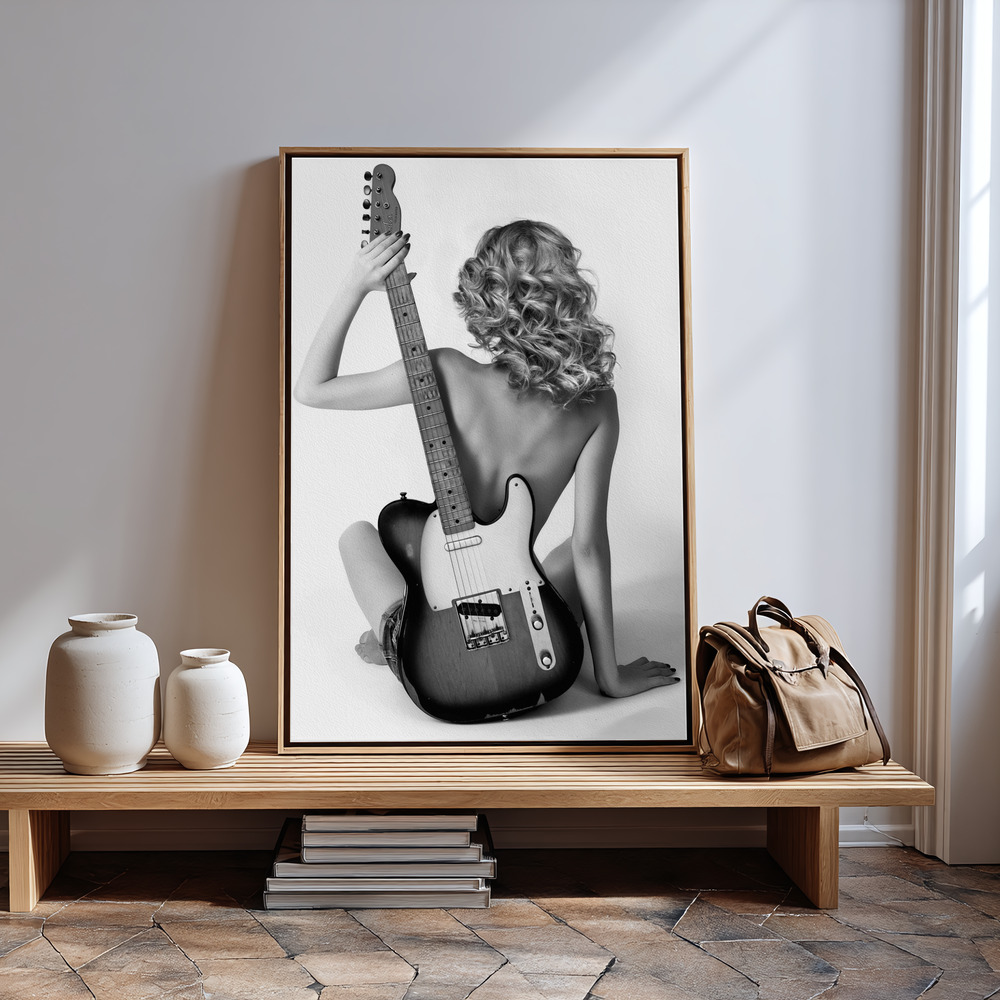 Canvas print - Telecaster Blondie in guest room
