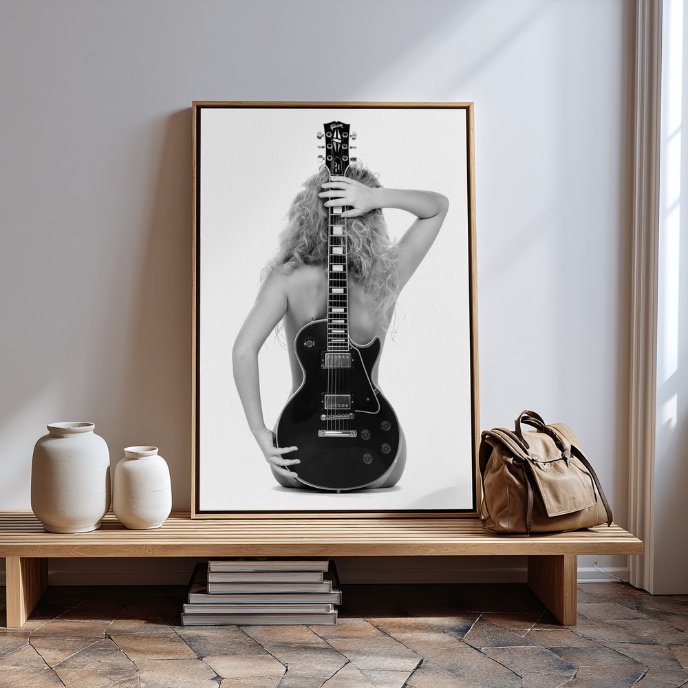 Toile - Lady And The Les Paul à l'entrée