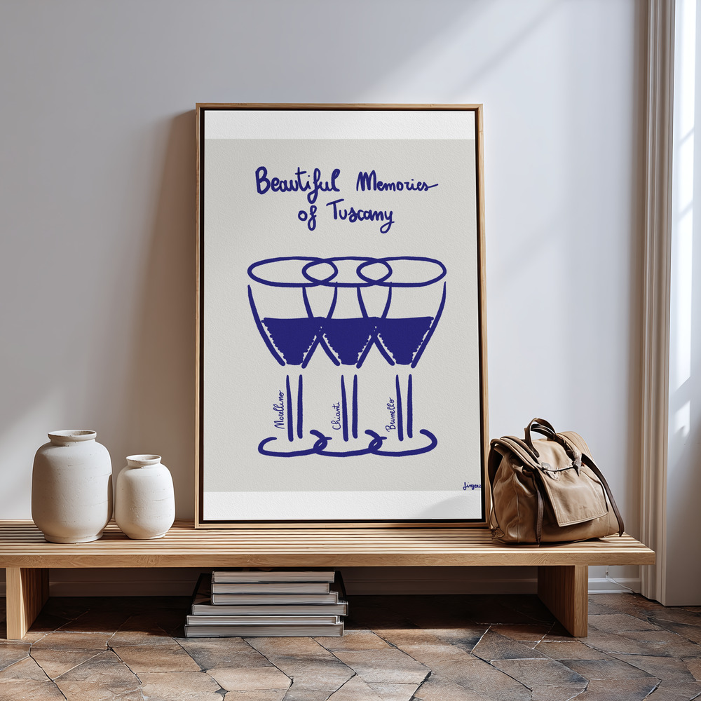 Canvas print - Il vino in guest room