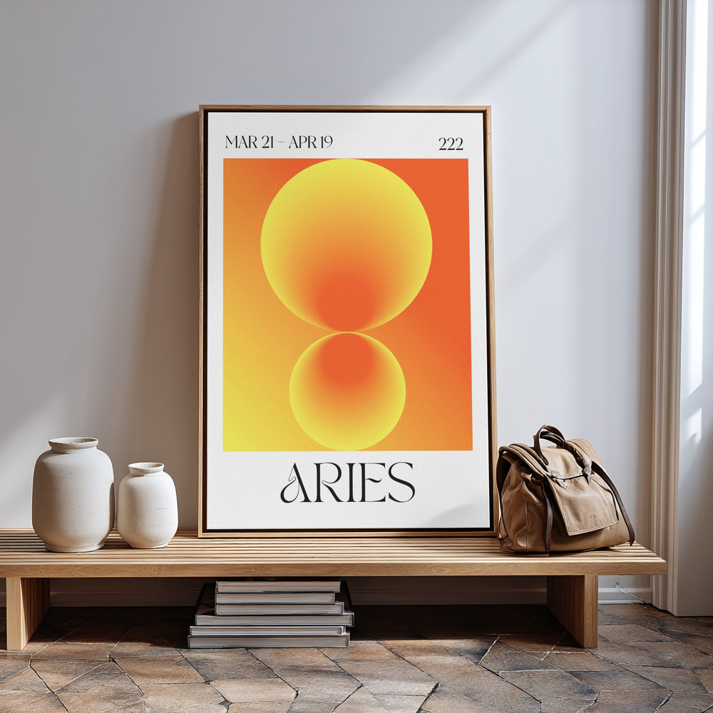 Canvas print - Aries in guest room