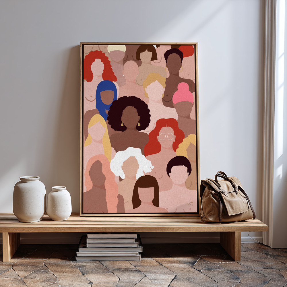 Canvas schilderi - Who run the world in guest room
