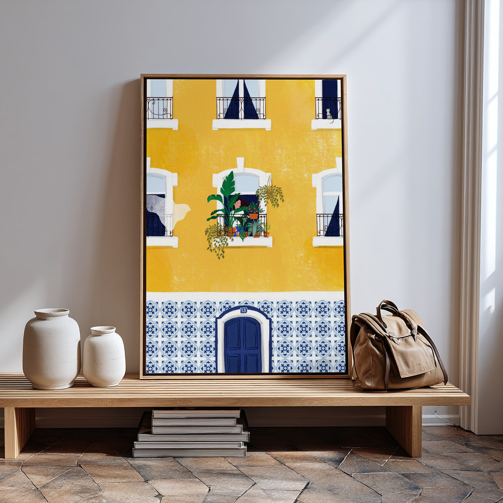 Canvas schilderi - Lisbon in guest room