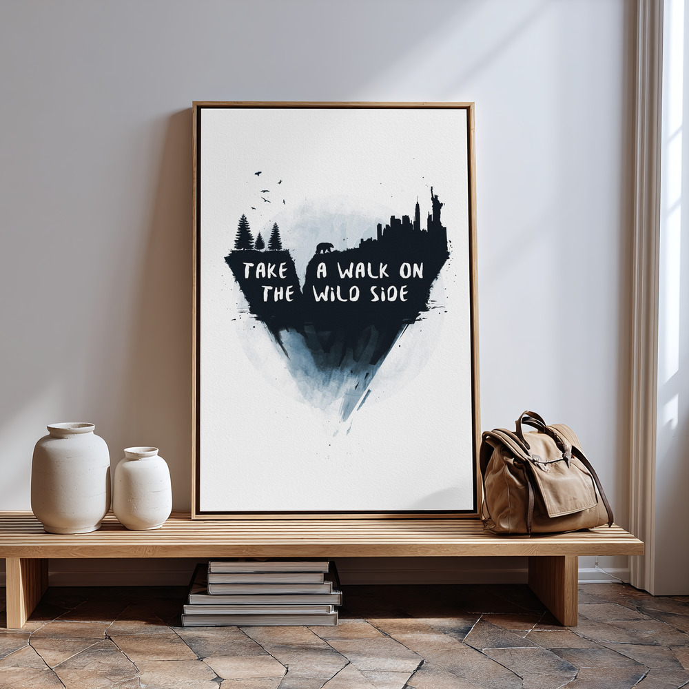 Canvas print - Walk on the wild side in guest room