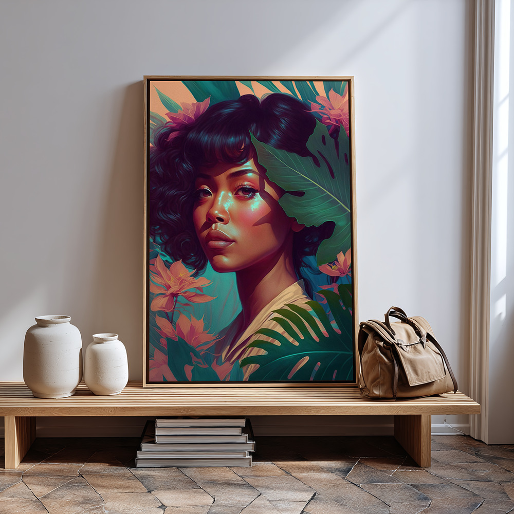 Lærred - Hawaiian Beauty in guest room