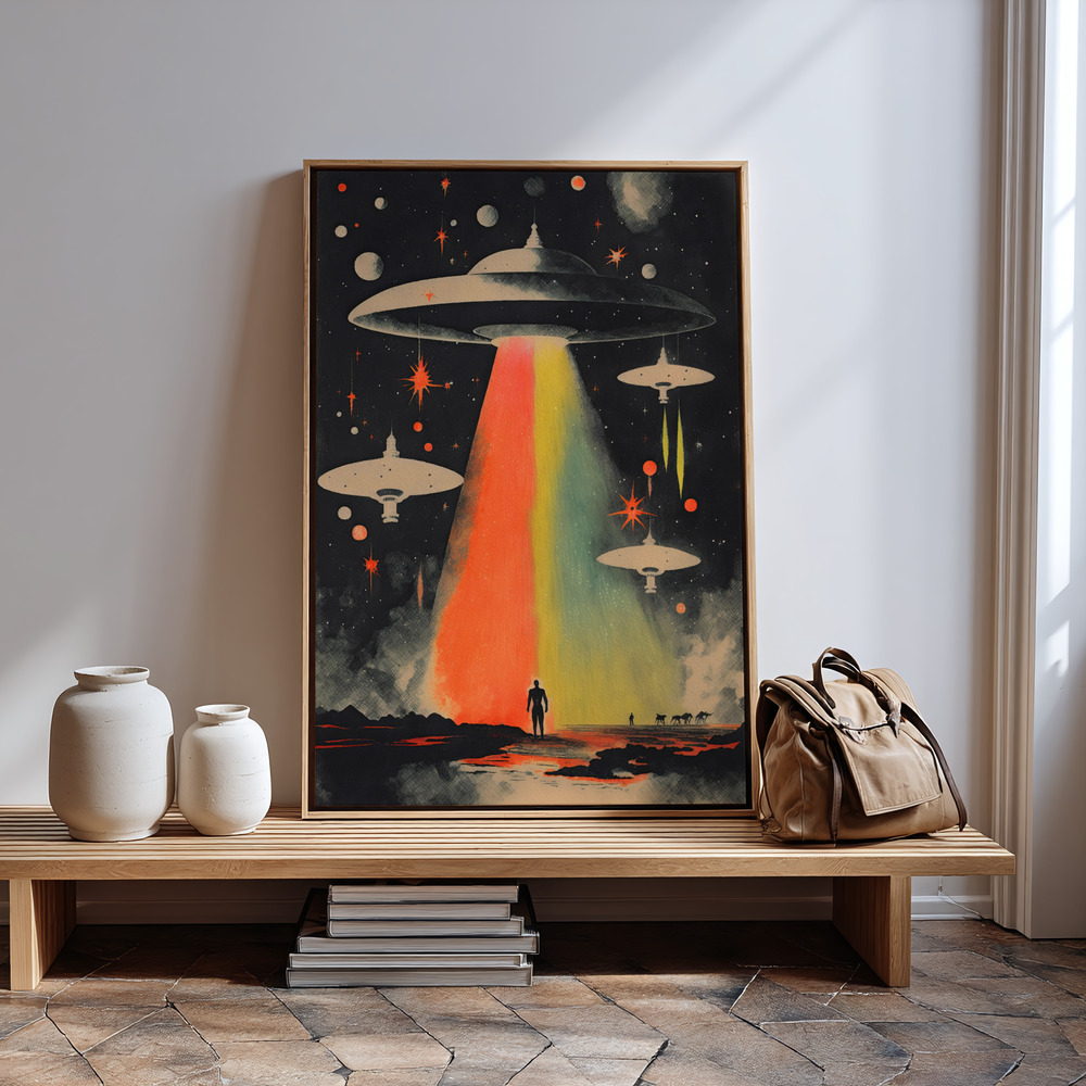 Canvas schilderi - Invasion bij de ingang