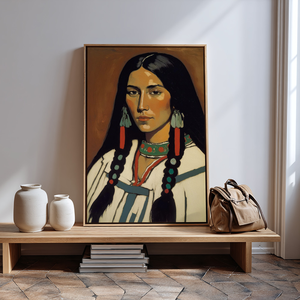 Canvas print - The Daughter Of Ashok by the entrance