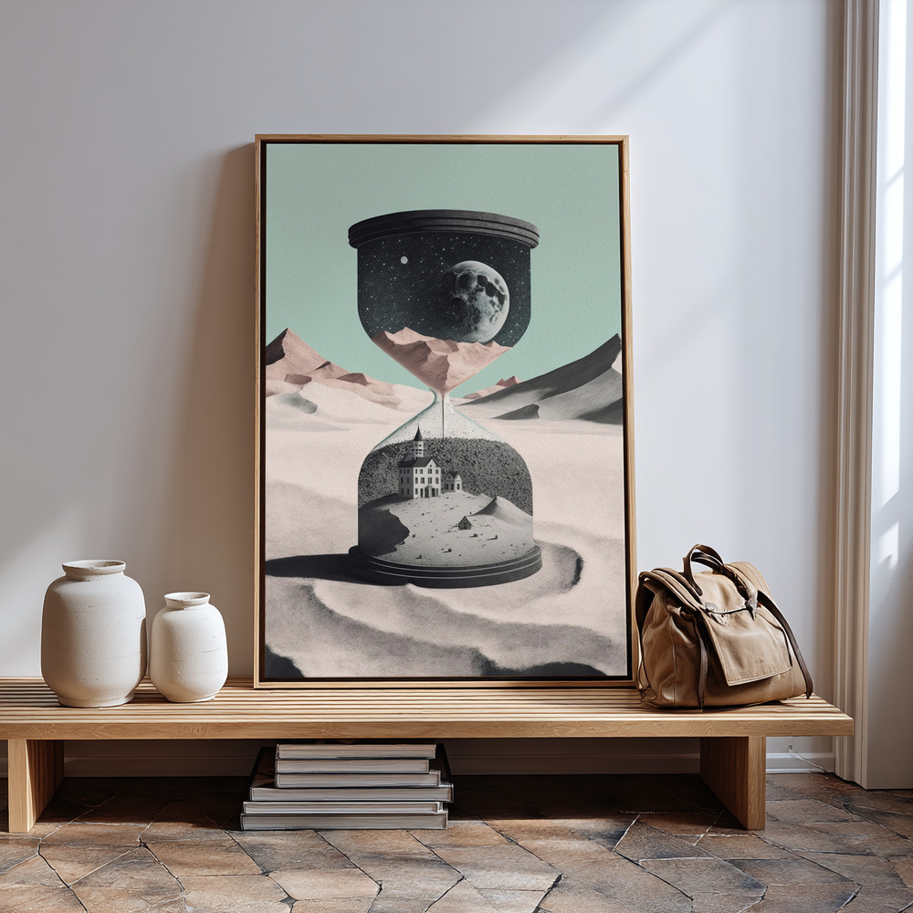 Canvas print - Time Goes By in guest room