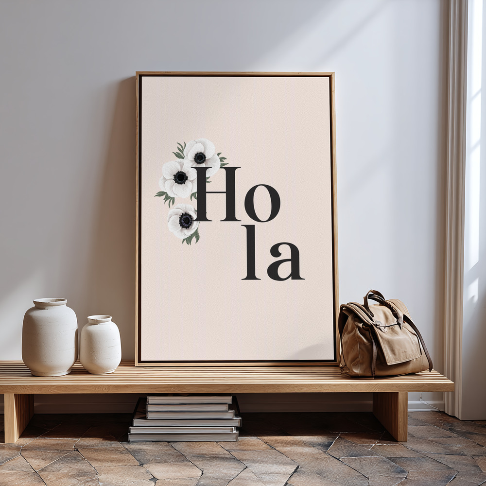 Canvas print - Anemone Hola IV in guest room
