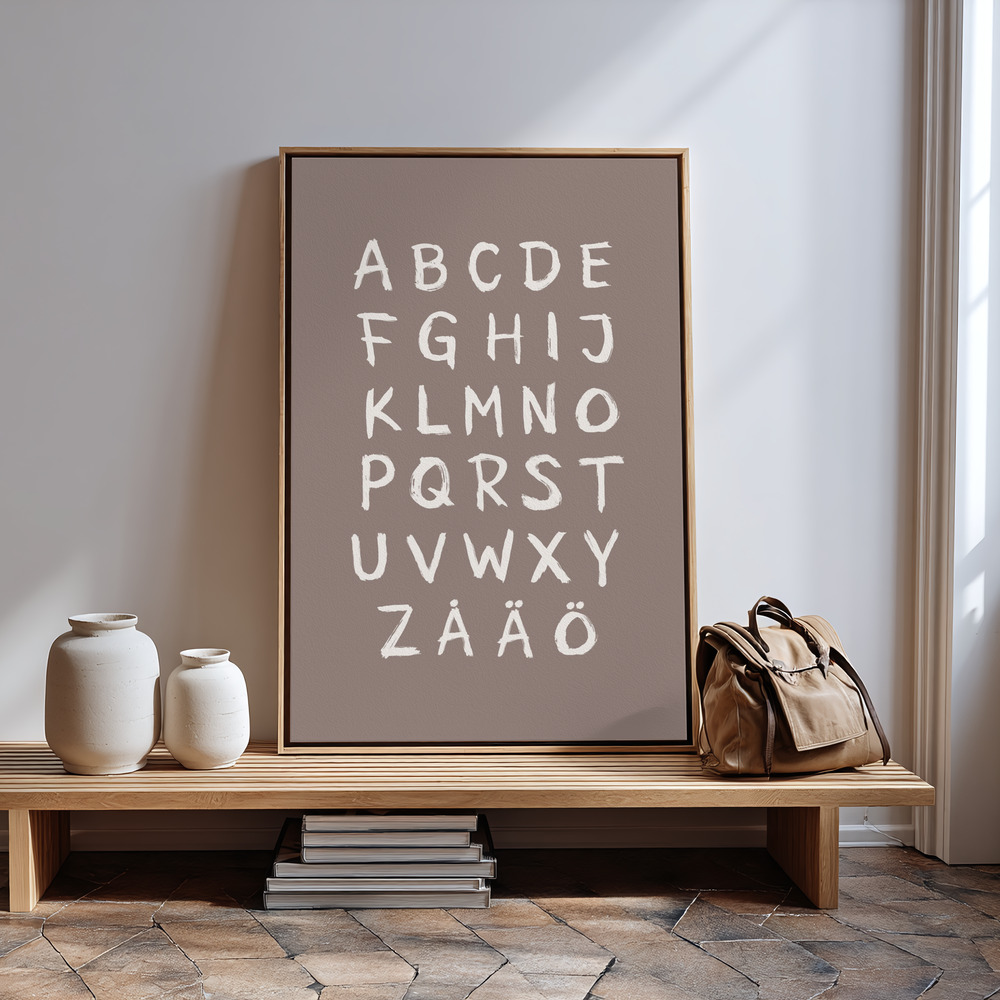 Canvas print - ABC Toothy Brun in guest room