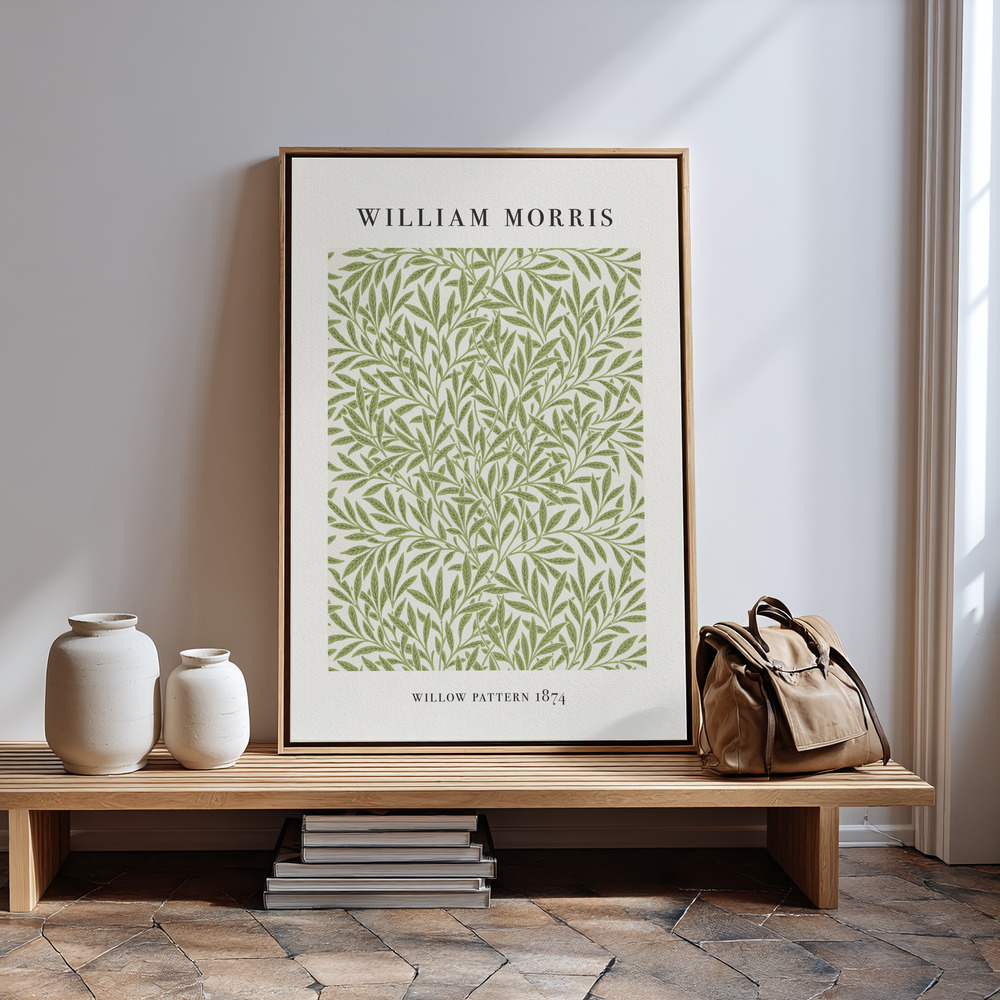 Canvas schilderi - Willow Pattern in guest room