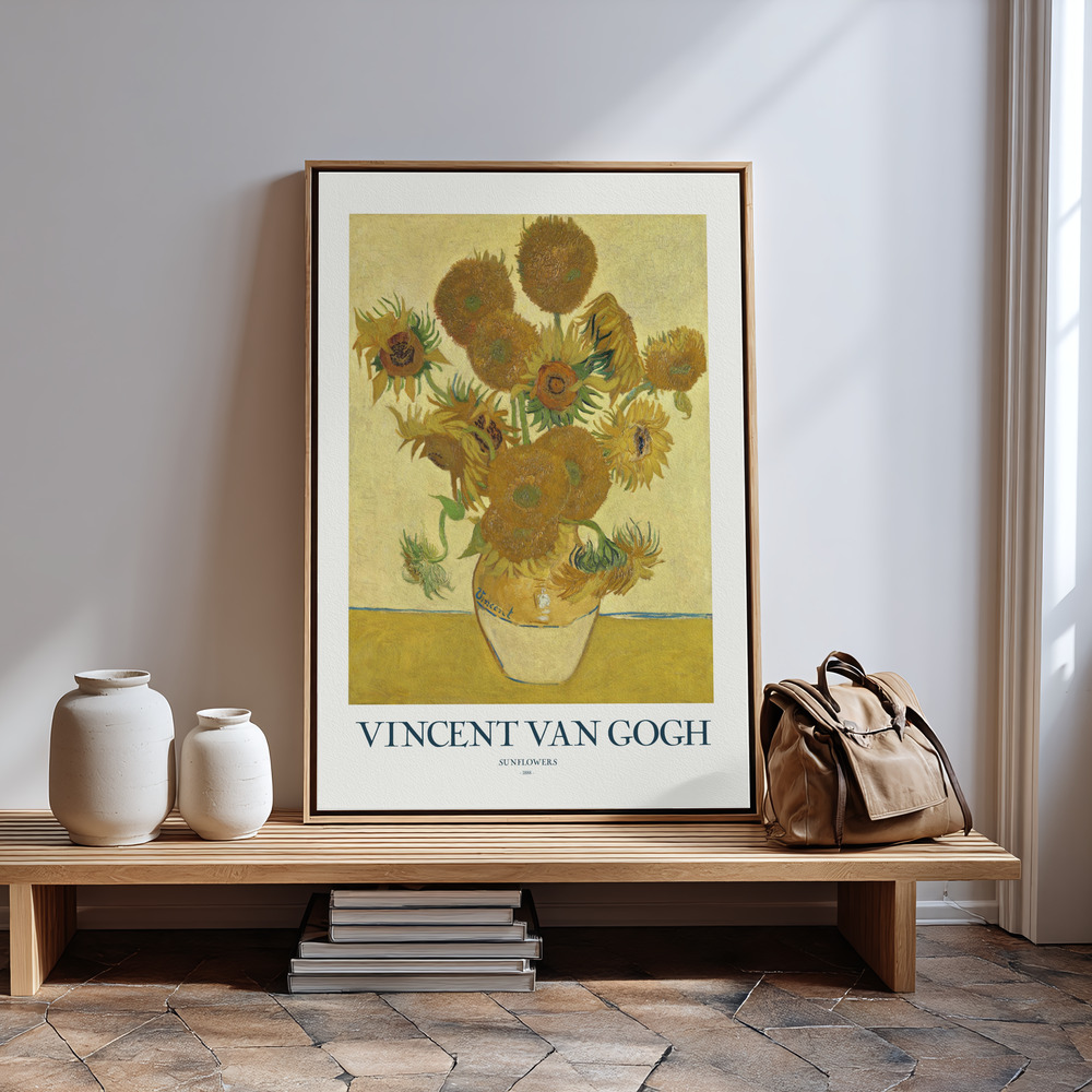 Canvas print - Sunflowers in guest room