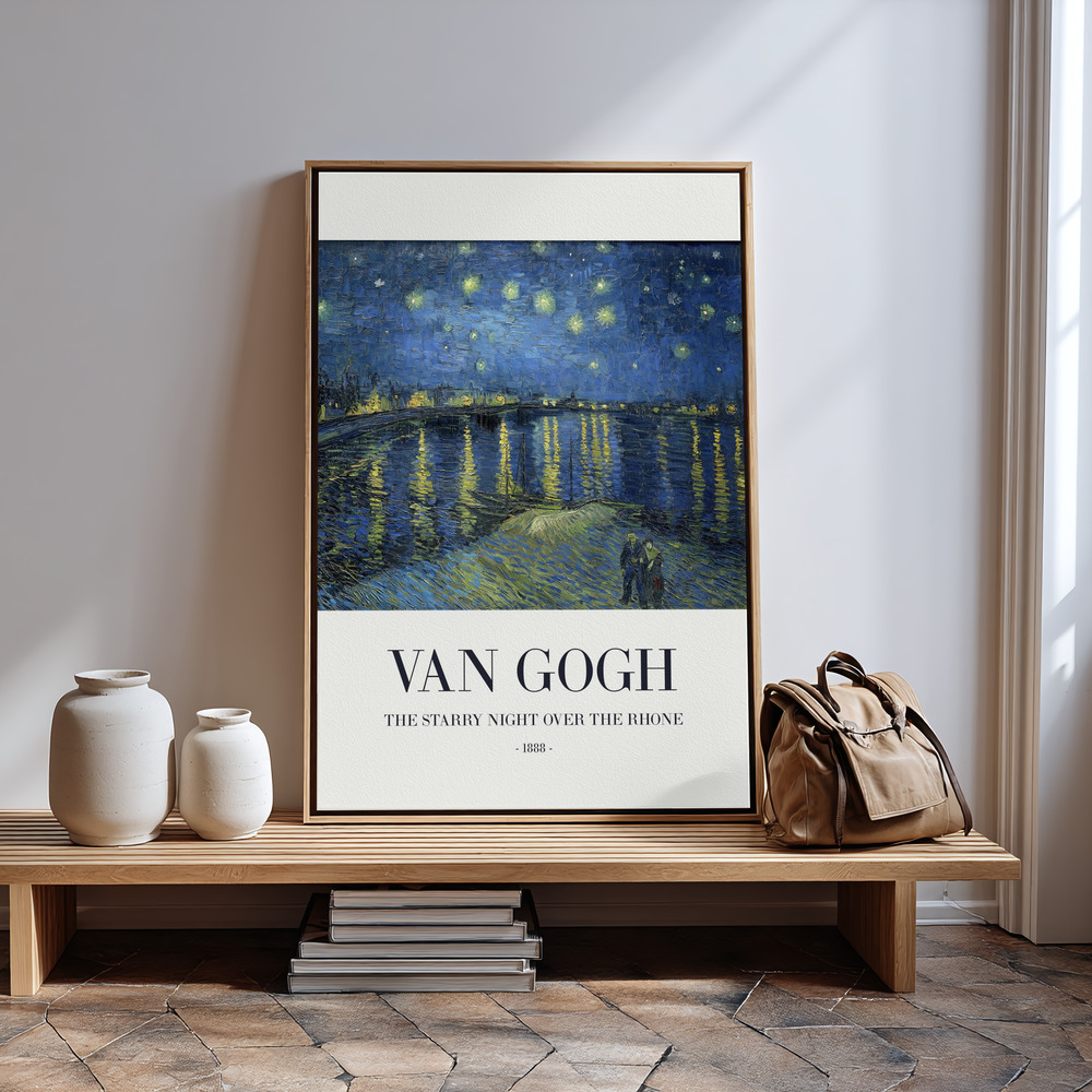 Toile - The Starry Night Over The Rhone à l'entrée