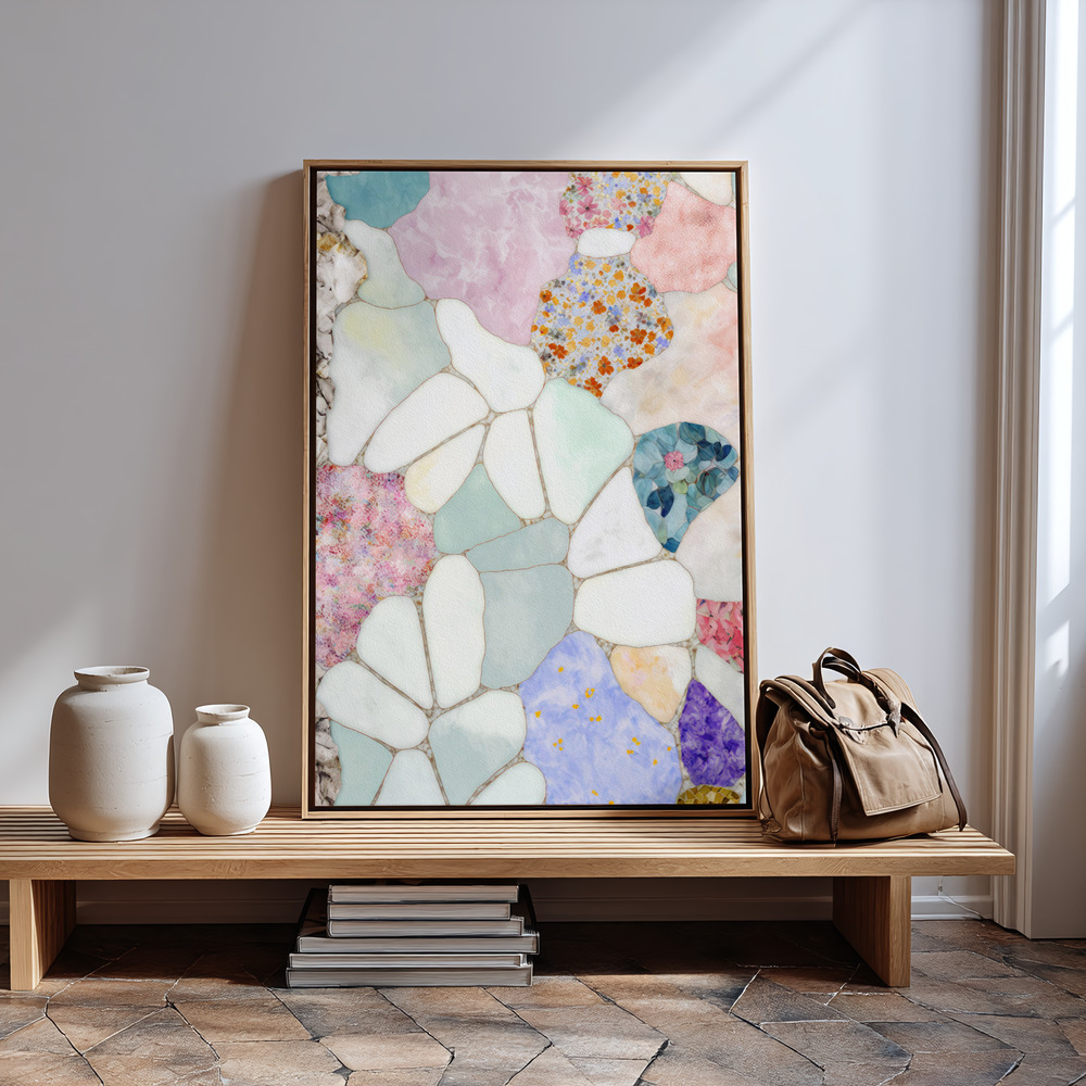 Toile - Floral Mosaic à l'entrée