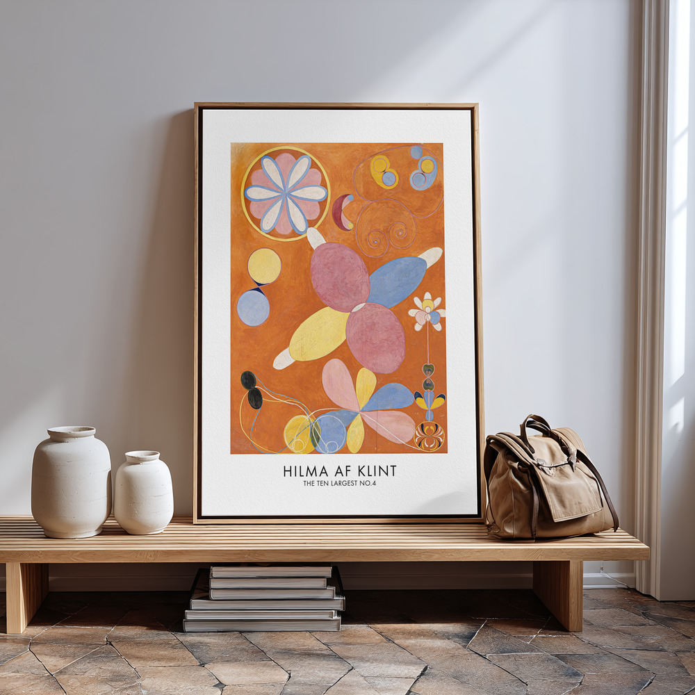 Canvas print - The Ten Largest No.4 Poster - in guest room