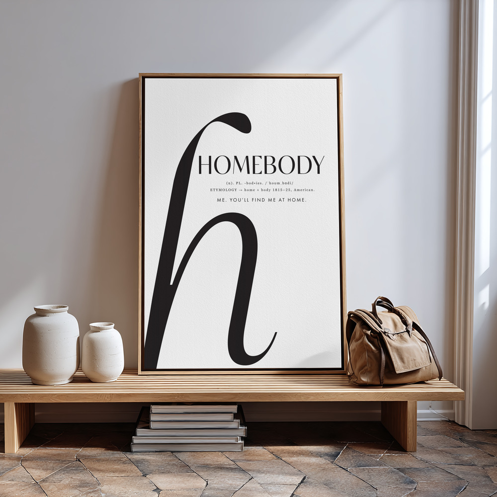 Leinwandbild - Homebody definition in guest room