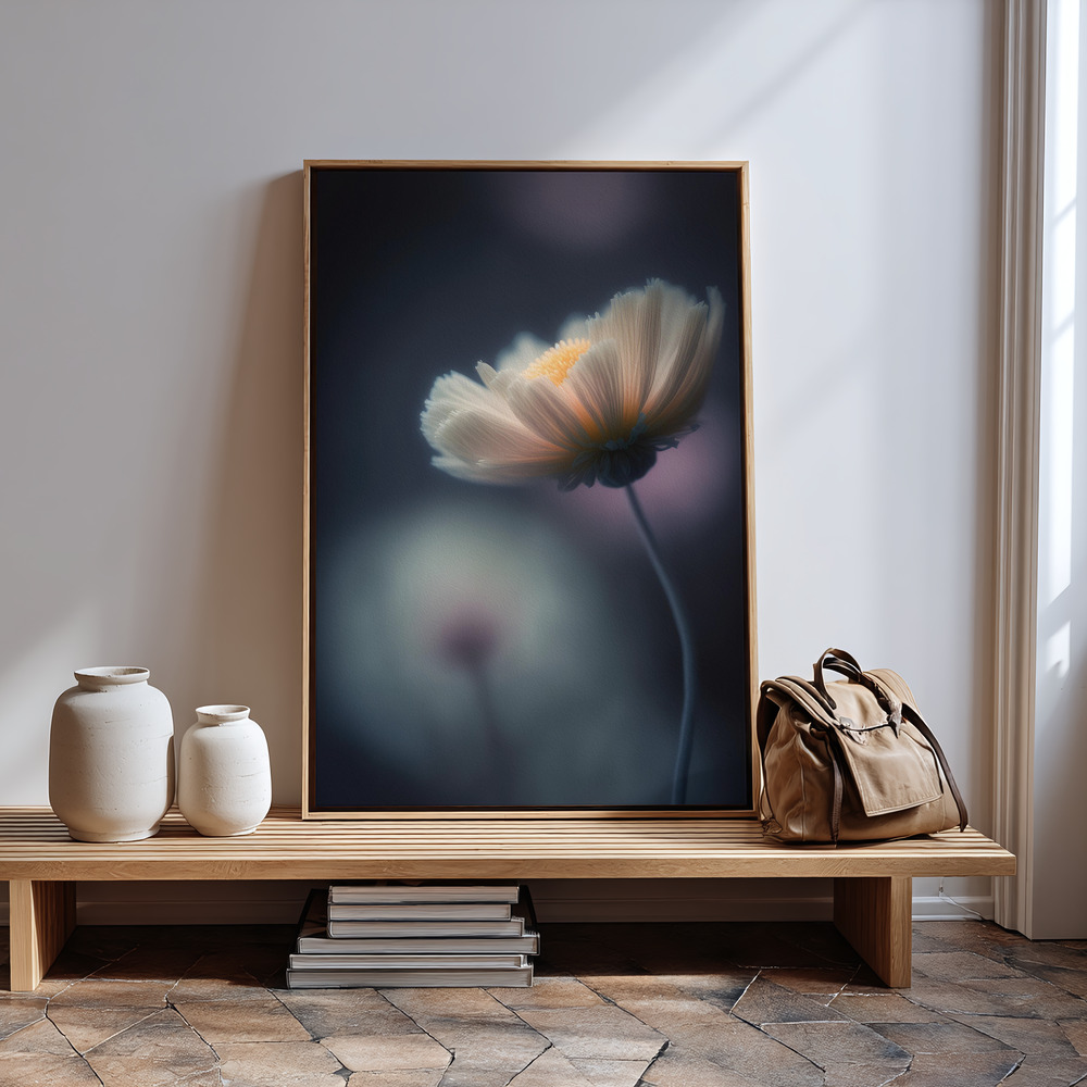 Canvas print - Dreamy Flower by the entrance