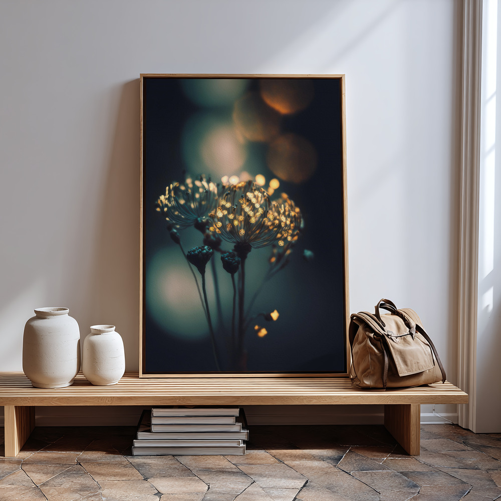 Canvas print - Glowing Dots in guest room