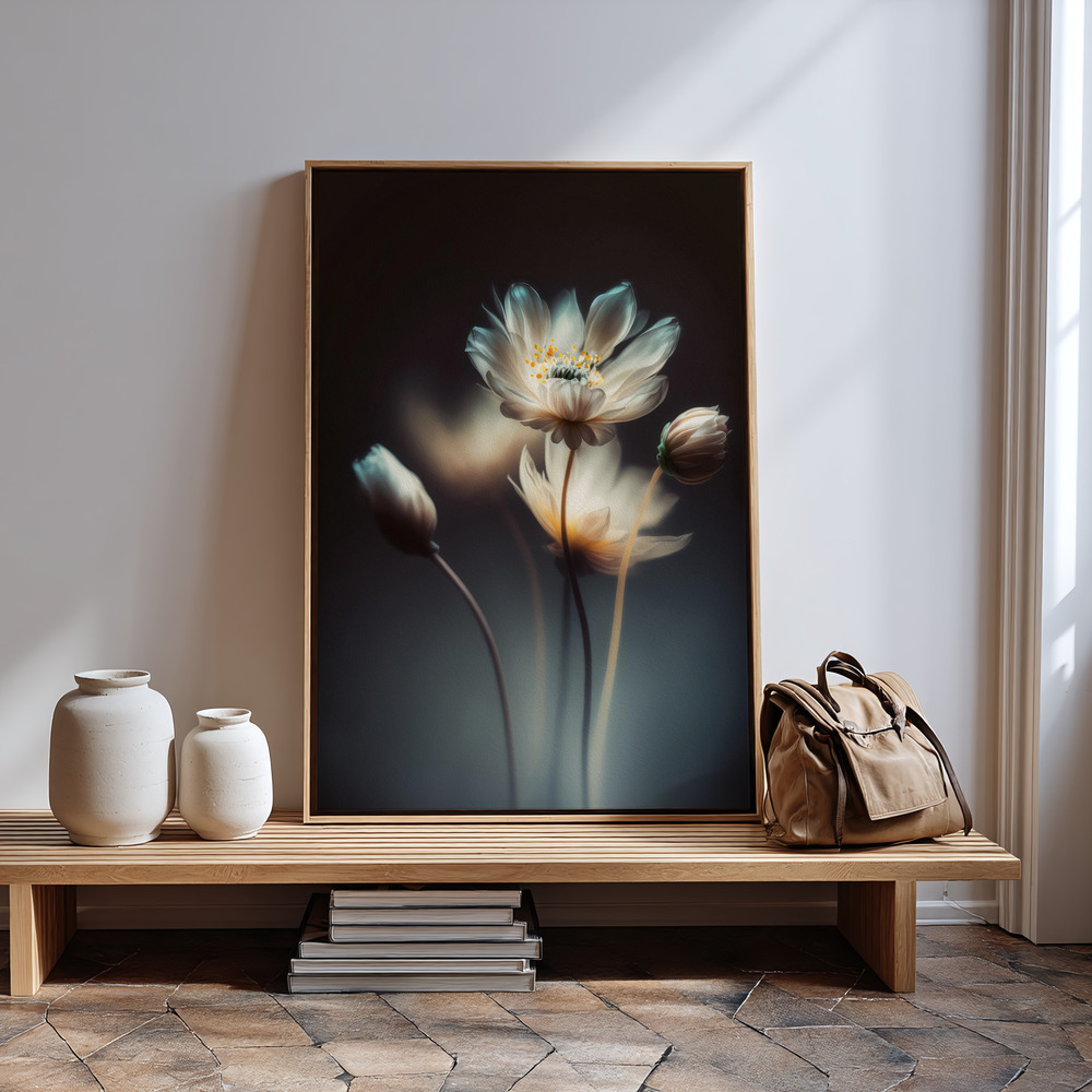 Canvas print - Growing At Night in guest room