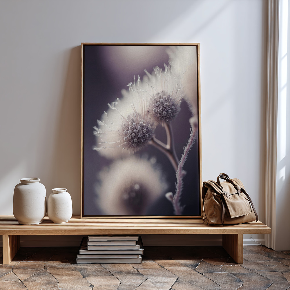 Canvas print - Purple Fragility by the entrance
