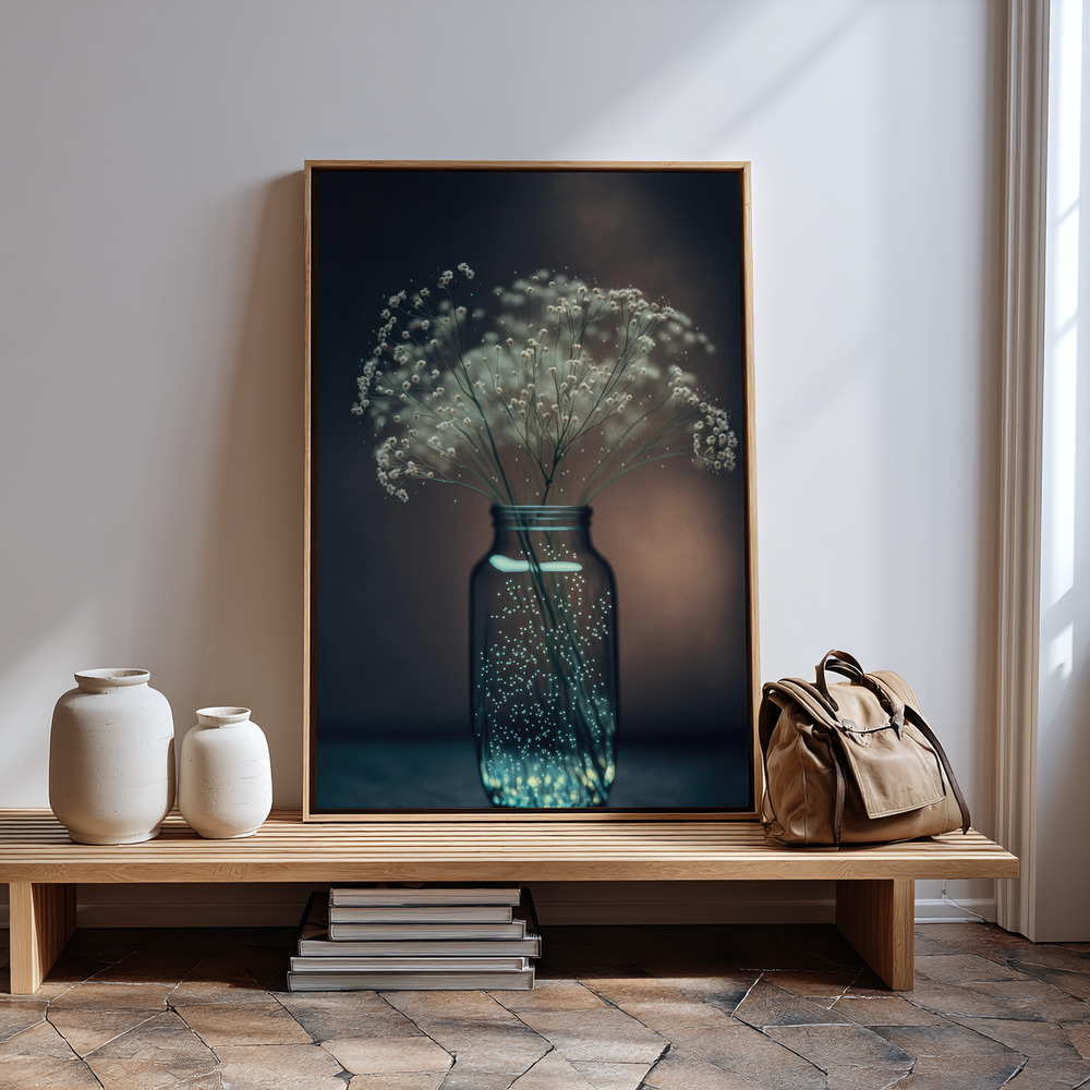 Canvas print - Sparkling Vase in guest room