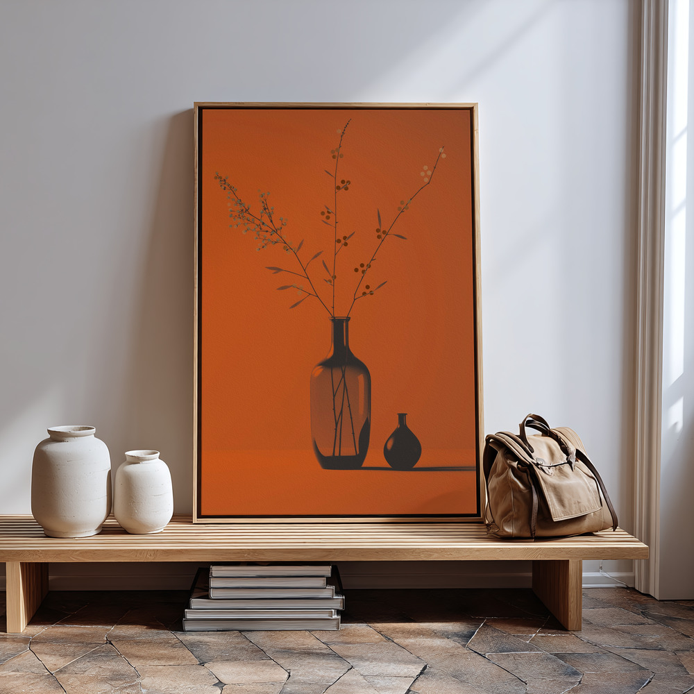 Toile - Orange Mood à l'entrée