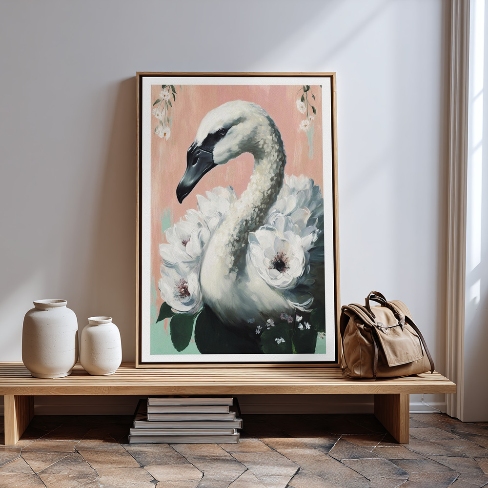 Canvas print - The Swan in guest room