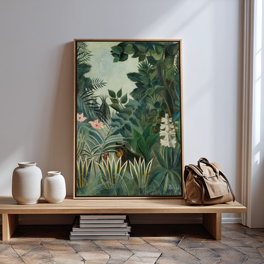Leinwandbild - The Equatorial Jungle in guest room