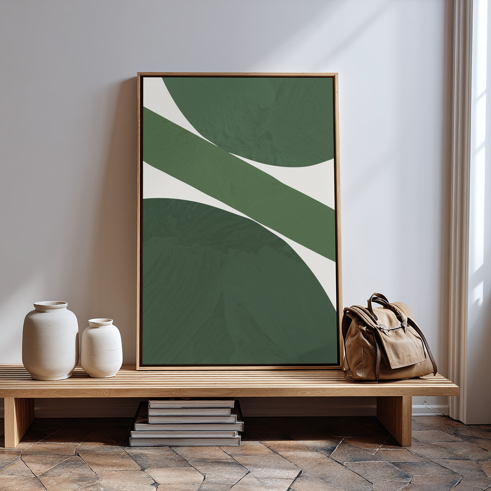 Canvas taulu - Green Abstract sisäänkäynnin luona