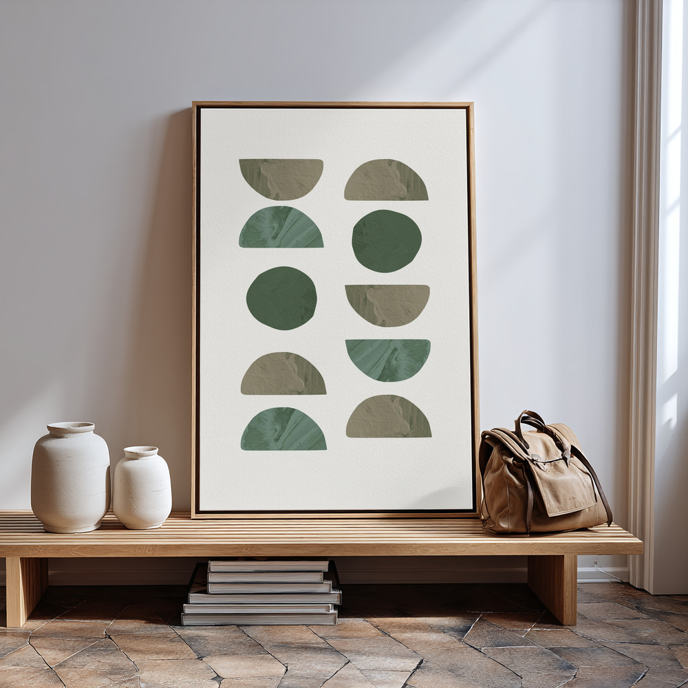 Canvas print - Collage Green in guest room